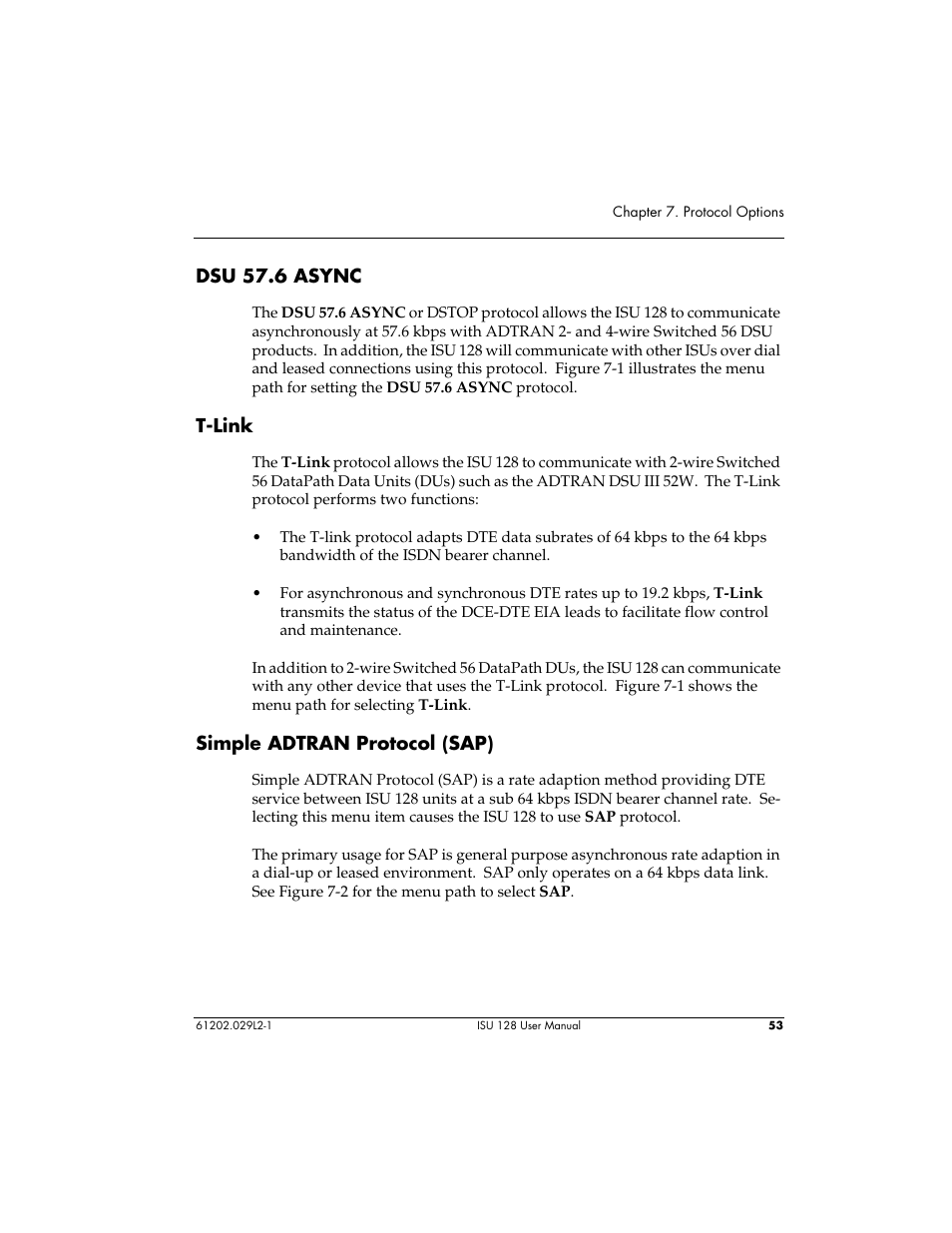 ADTRAN ISU 128 User Manual | Page 68 / 152