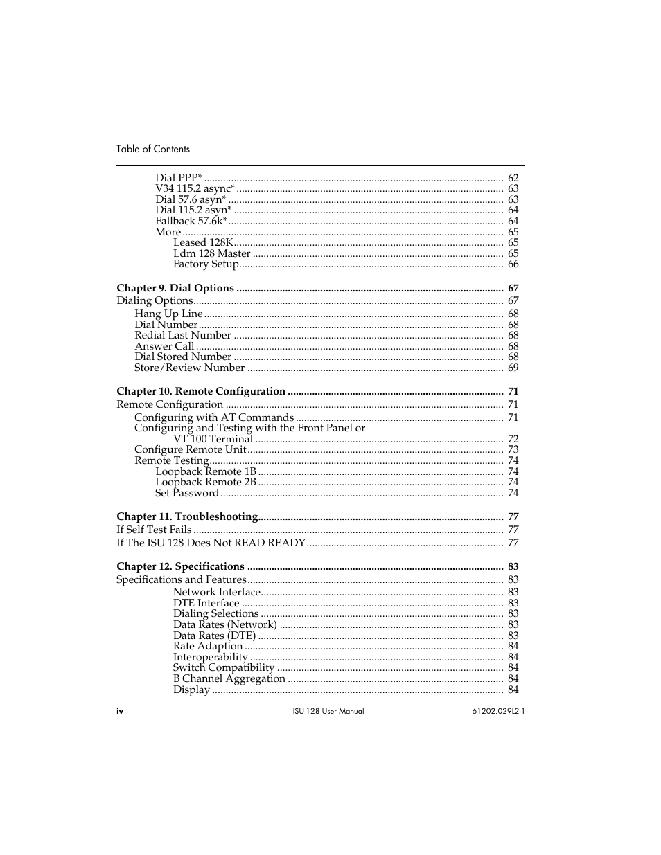 ADTRAN ISU 128 User Manual | Page 9 / 152