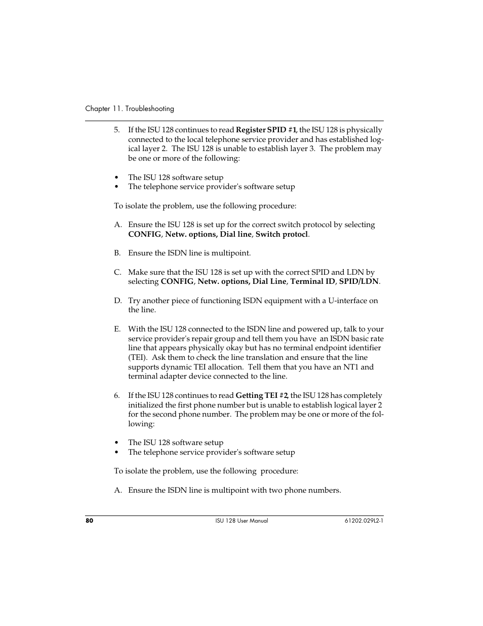 ADTRAN ISU 128 User Manual | Page 95 / 152