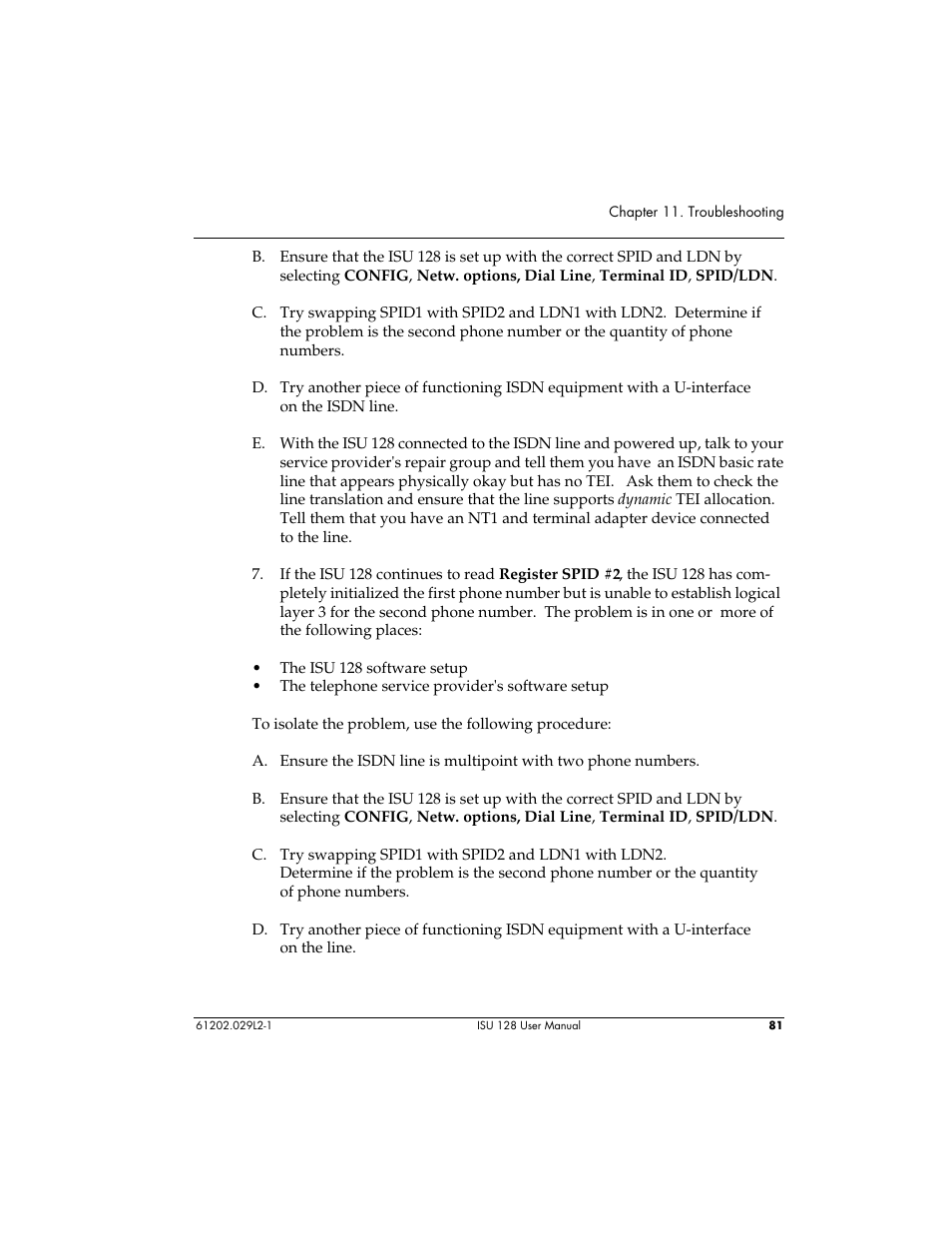 ADTRAN ISU 128 User Manual | Page 96 / 152