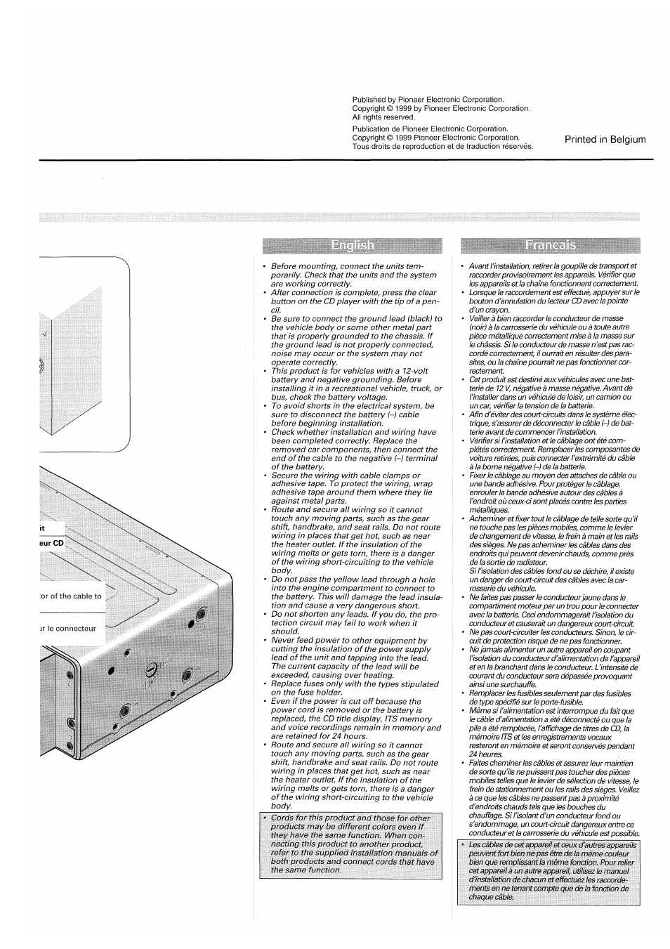 Pioneer CDX-P2050VN User Manual | Page 3 / 17