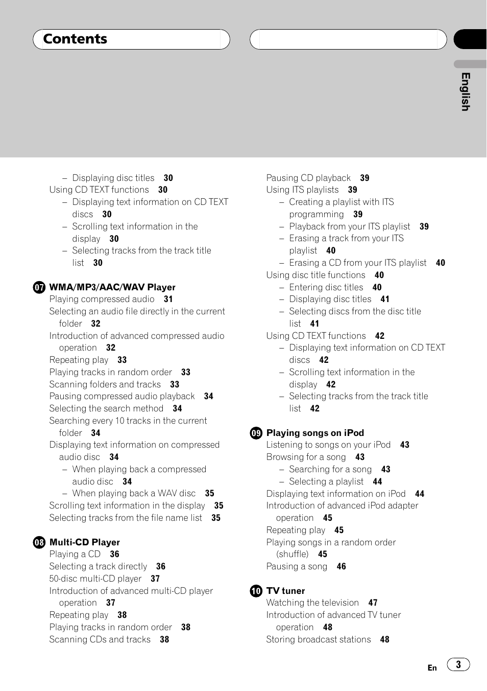 Pioneer DEH-P88RS-II User Manual | Page 3 / 180