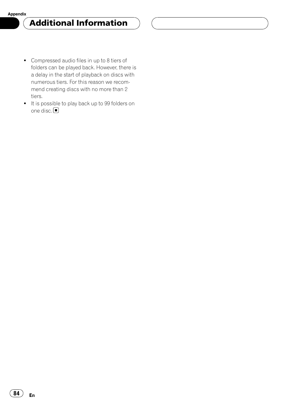 Additional information | Pioneer DEH-P88RS-II User Manual | Page 84 / 180