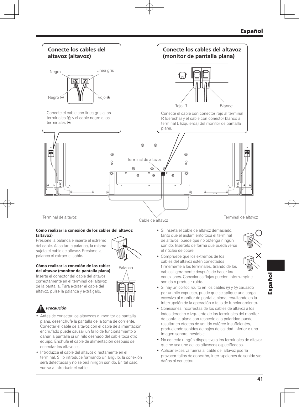 Español | Pioneer KRP-S04 User Manual | Page 41 / 56
