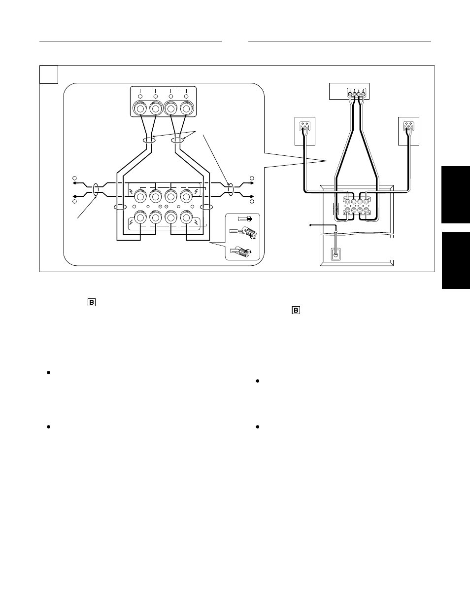 Anschlüsse collegamenti, Vorsicht mit dem netzkabel, Avvertimento riguardante il filo di alimentazione | Pioneer S-W150S User Manual | Page 21 / 52