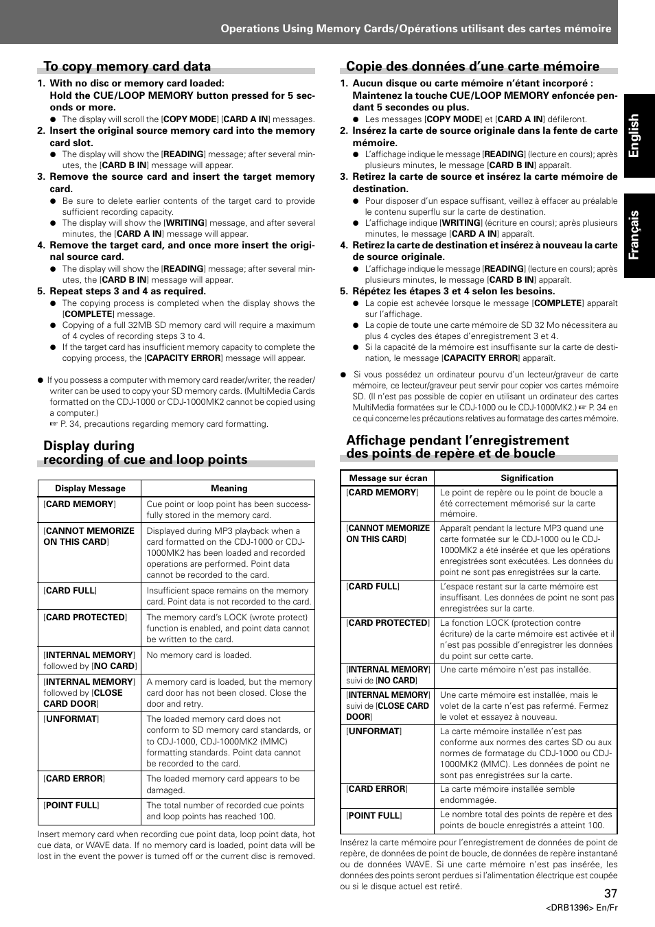 Pioneer CDJ-1000 MK3 User Manual | Page 37 / 124