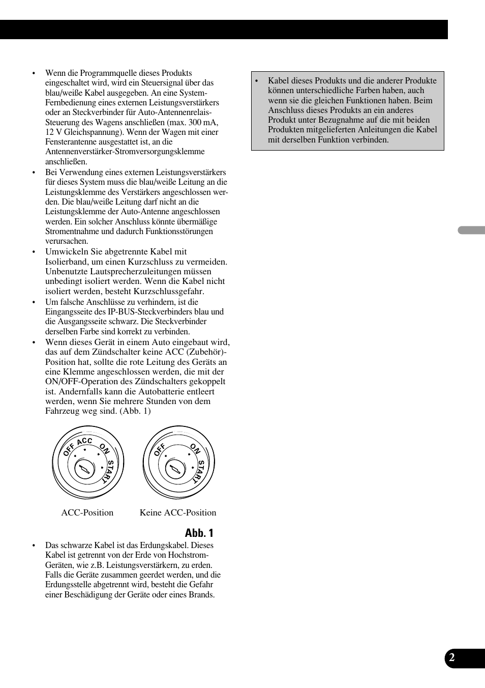 Abb. 1, Deutsch español français italiano nederlands | Pioneer DEH-P75BT User Manual | Page 27 / 86