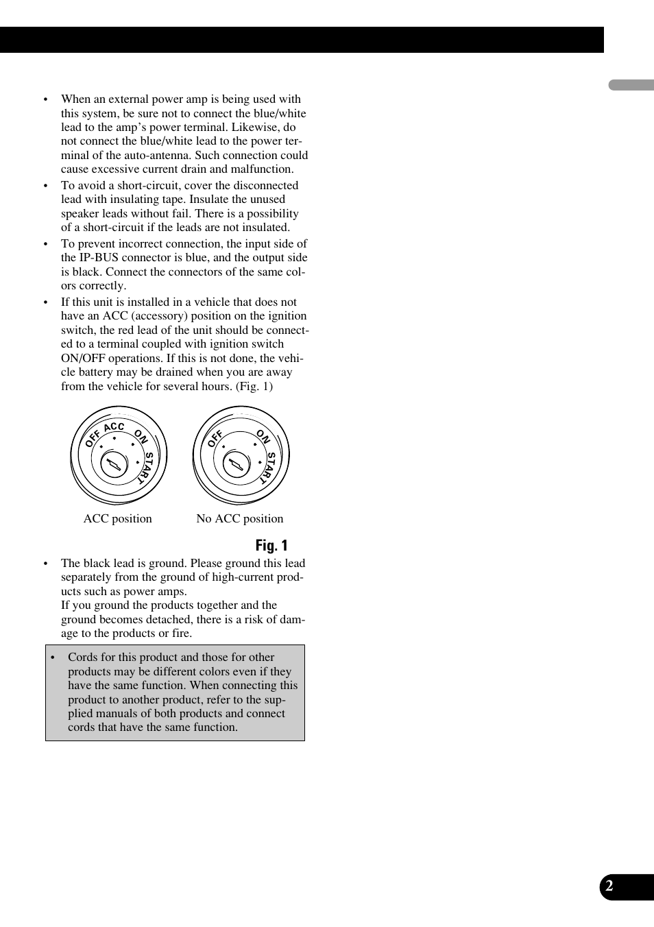 Fig. 1, 2français | Pioneer DEH-P75BT User Manual | Page 3 / 86