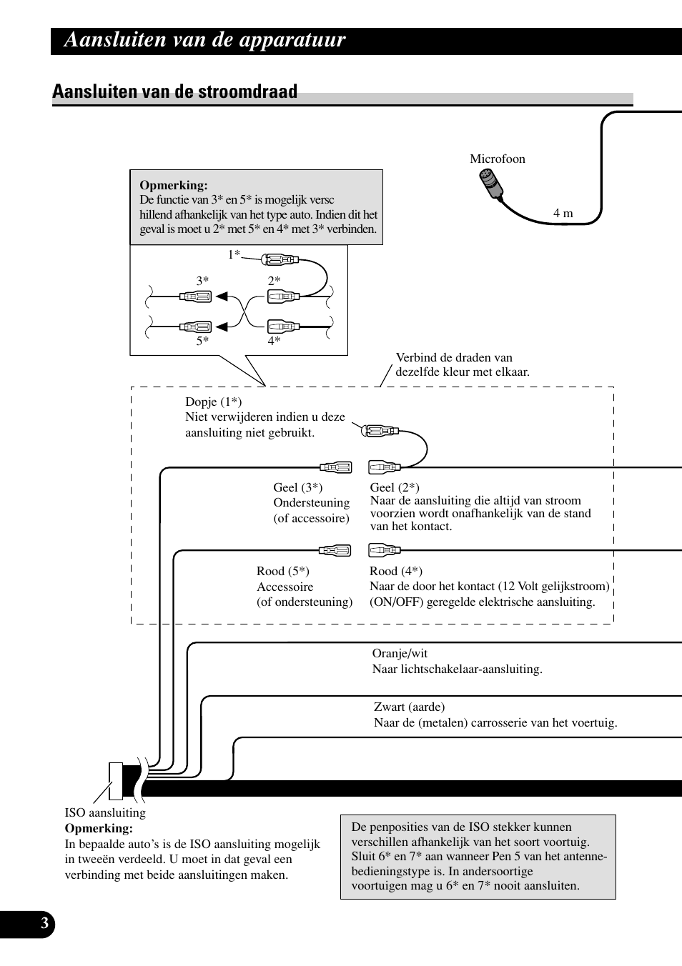 Aansluiten van de stroomdraad, Aansluiten van de apparatuur | Pioneer DEH-P75BT User Manual | Page 64 / 86