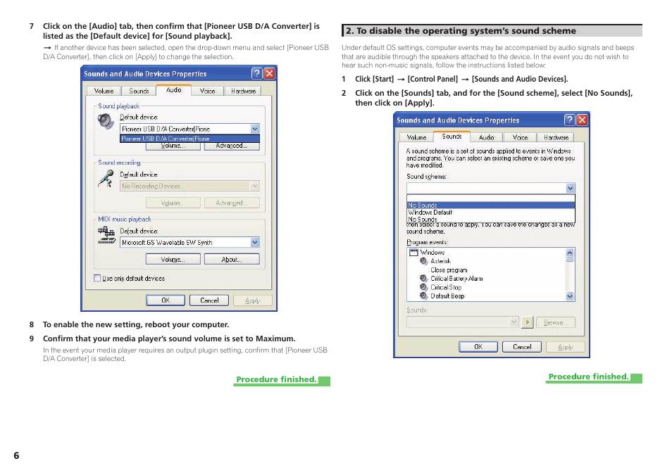 Procedure continues | Pioneer U-05-S User Manual | Page 6 / 19