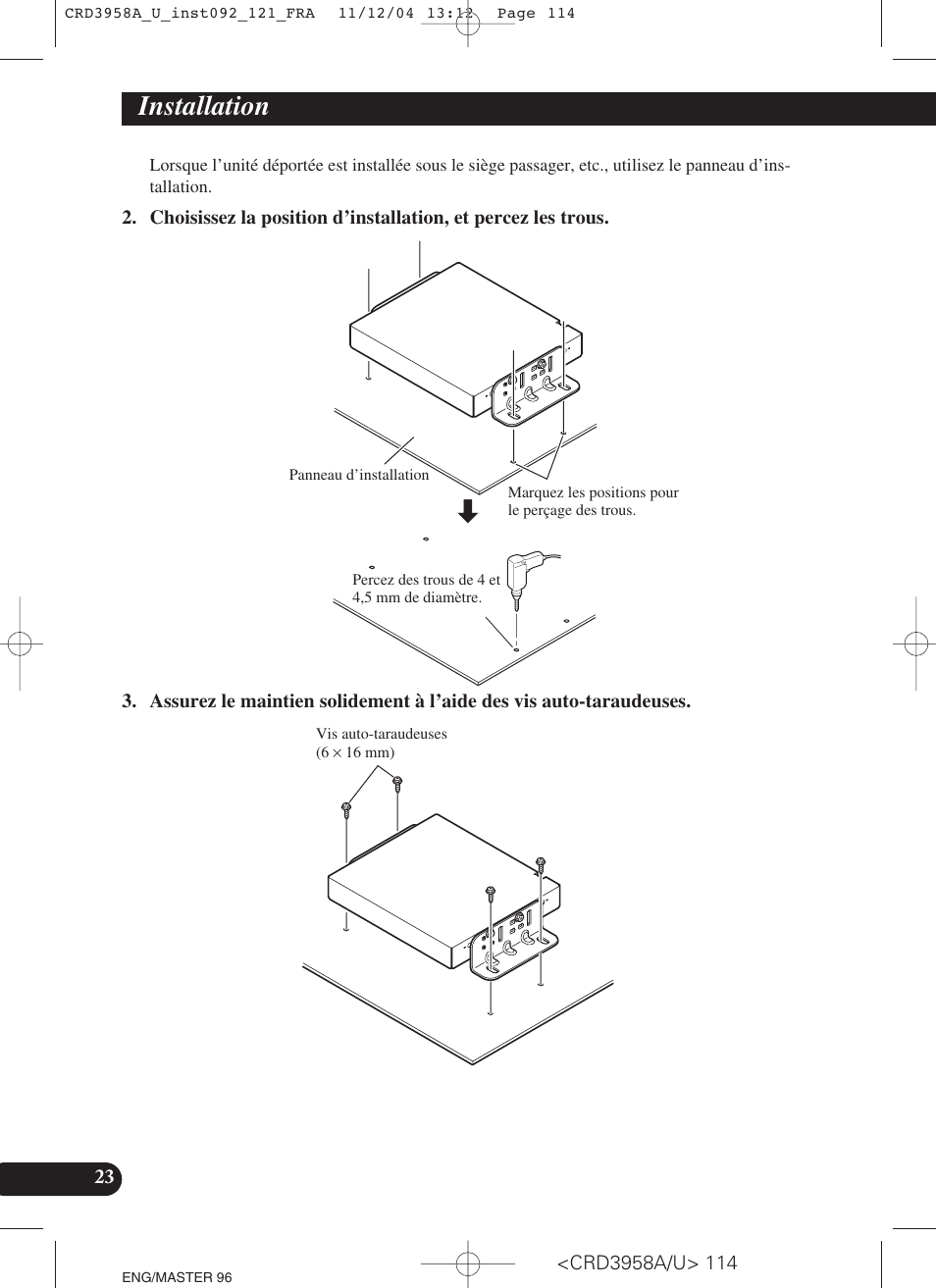 Installation | Pioneer AVIC-X1R User Manual | Page 114 / 181