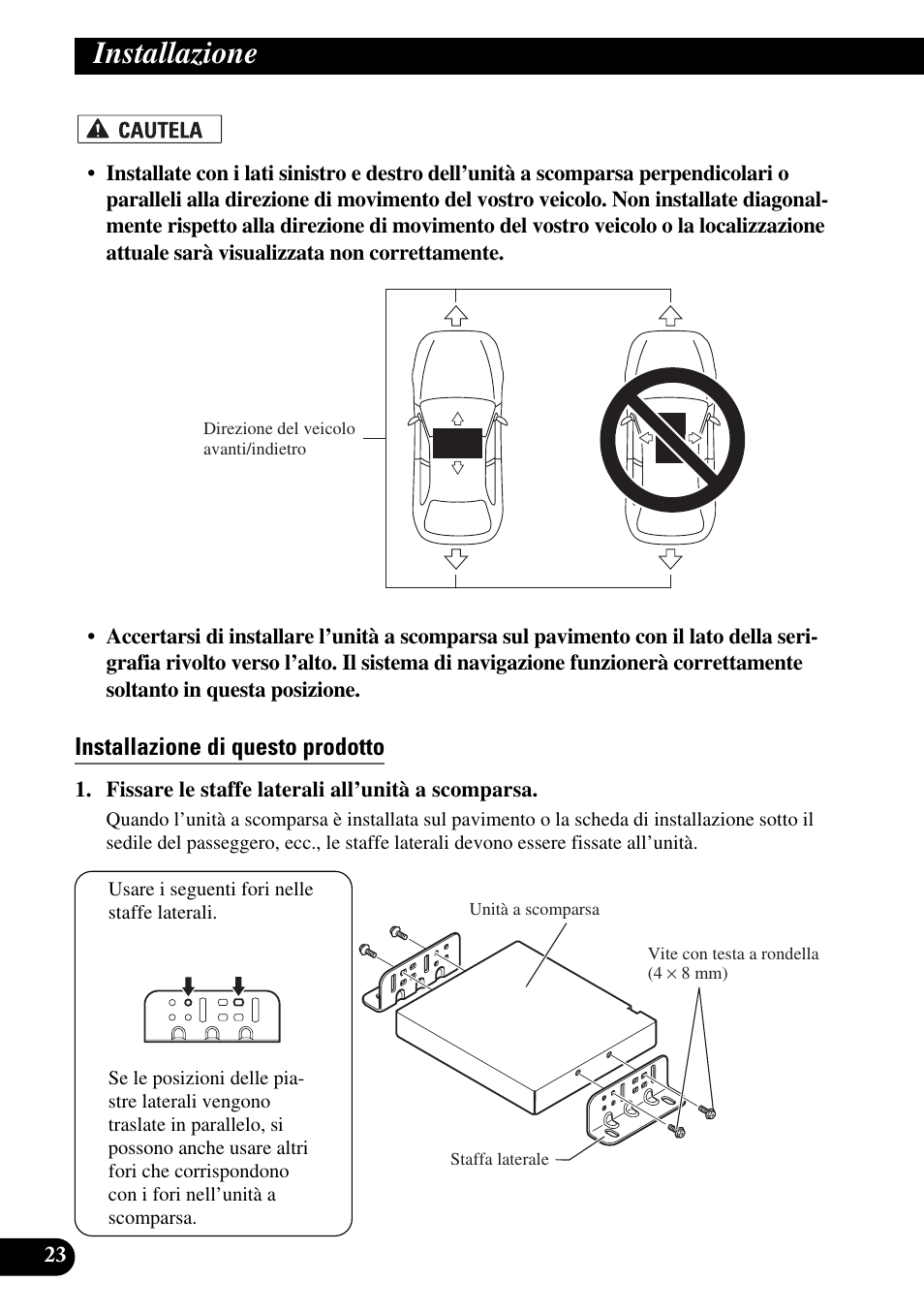 Installazione di questo prodotto, Installazione | Pioneer AVIC-X1BT User Manual | Page 152 / 194
