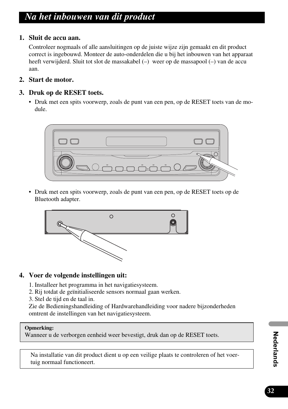 Na het inbouwen van dit product | Pioneer AVIC-X1BT User Manual | Page 193 / 194