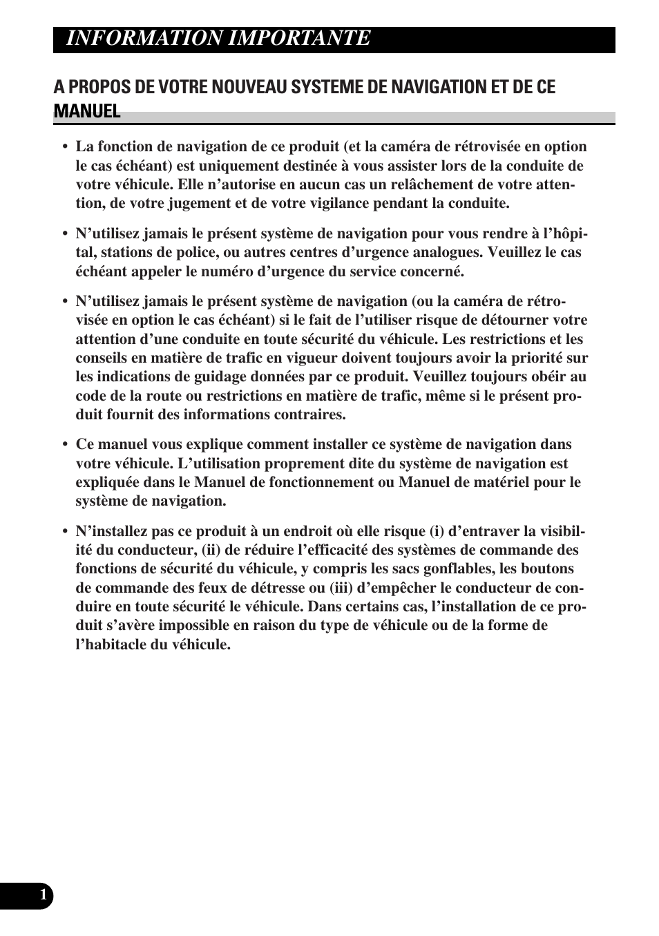D4070a_u_inst098_129_fra, Information importante | Pioneer AVIC-X1BT User Manual | Page 98 / 194