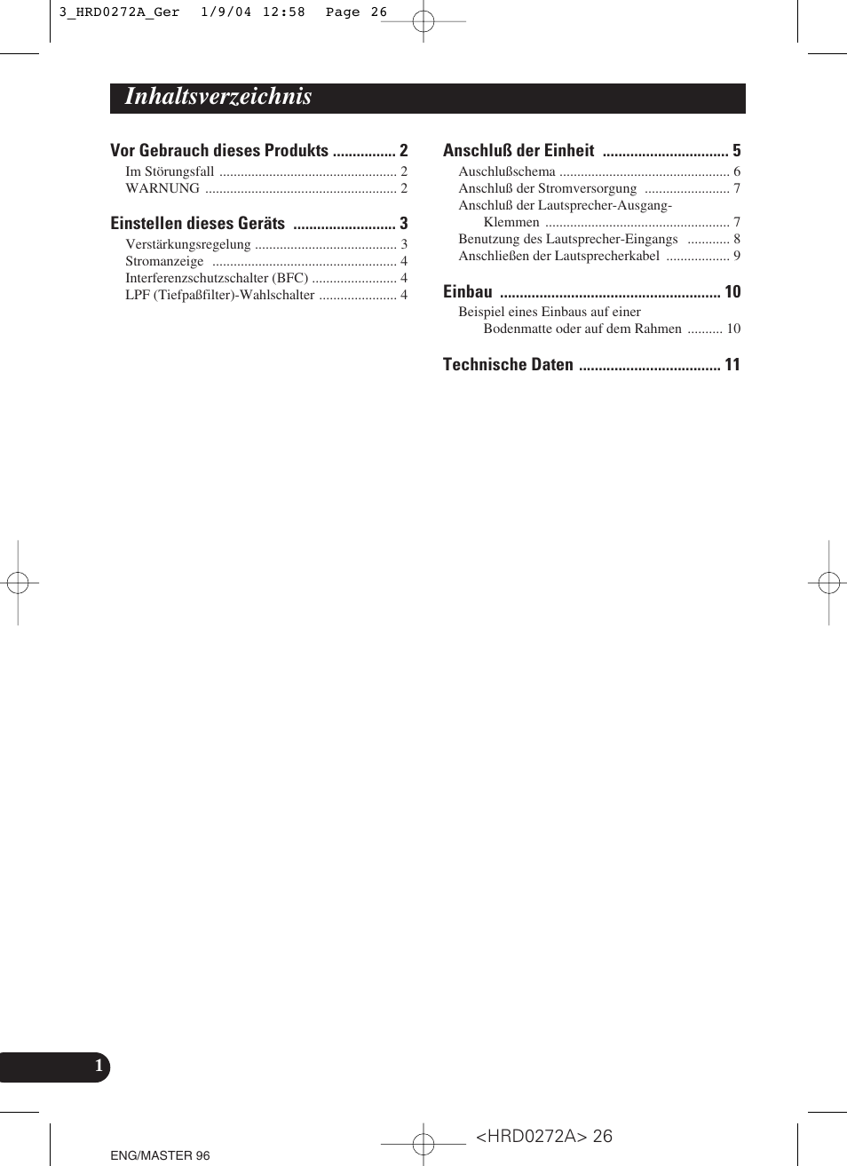 Pioneer GM-3000T User Manual | Page 26 / 73