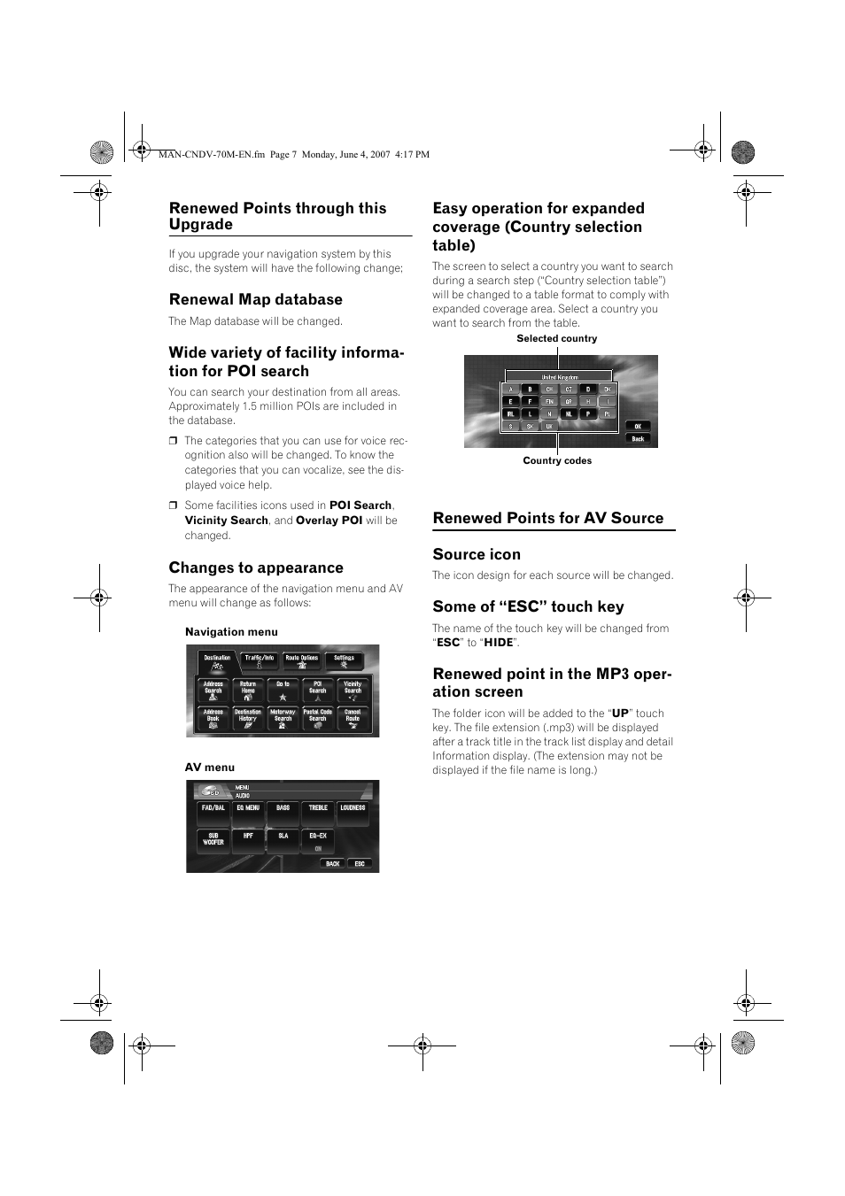 Pioneer CNDV-70M User Manual | Page 7 / 14