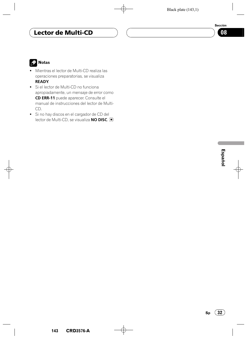 Lector de multi-cd 08 | Pioneer FH-P4100R User Manual | Page 143 / 168
