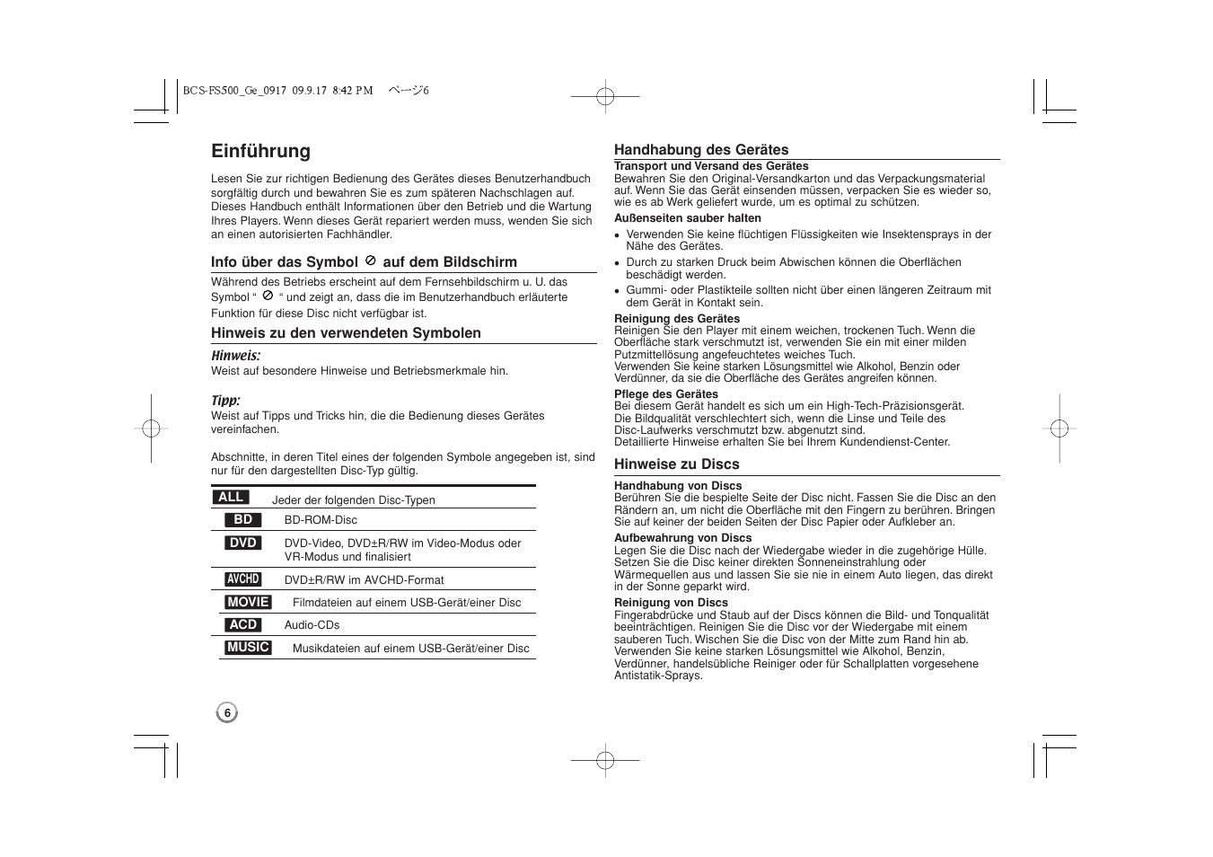Einführung -9, Einführung | Pioneer BCS-FS500 User Manual | Page 102 / 304