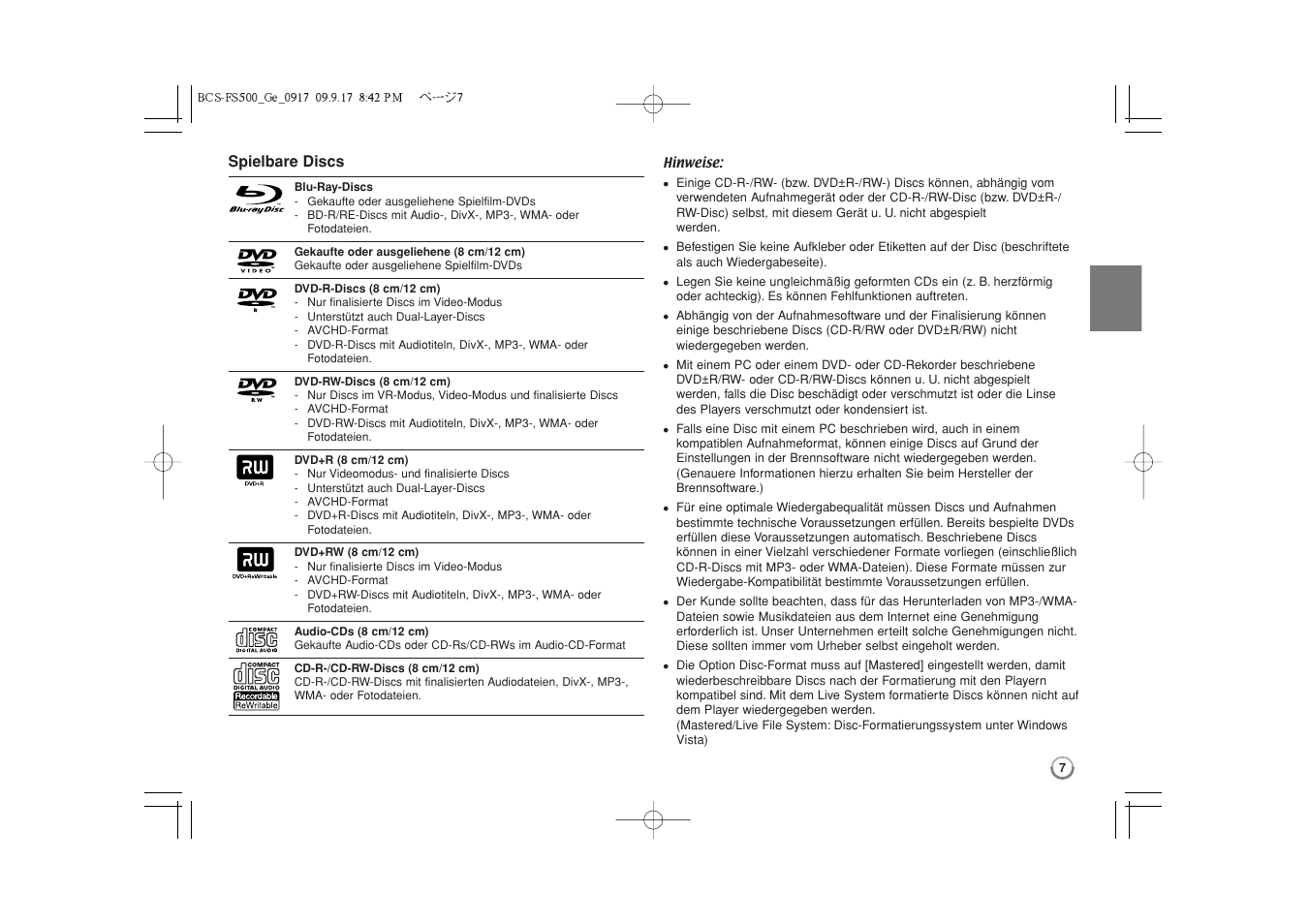 Pioneer BCS-FS500 User Manual | Page 103 / 304