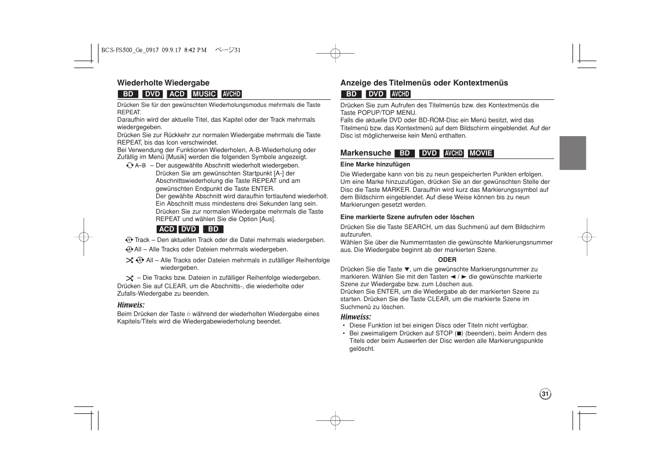 Pioneer BCS-FS500 User Manual | Page 127 / 304