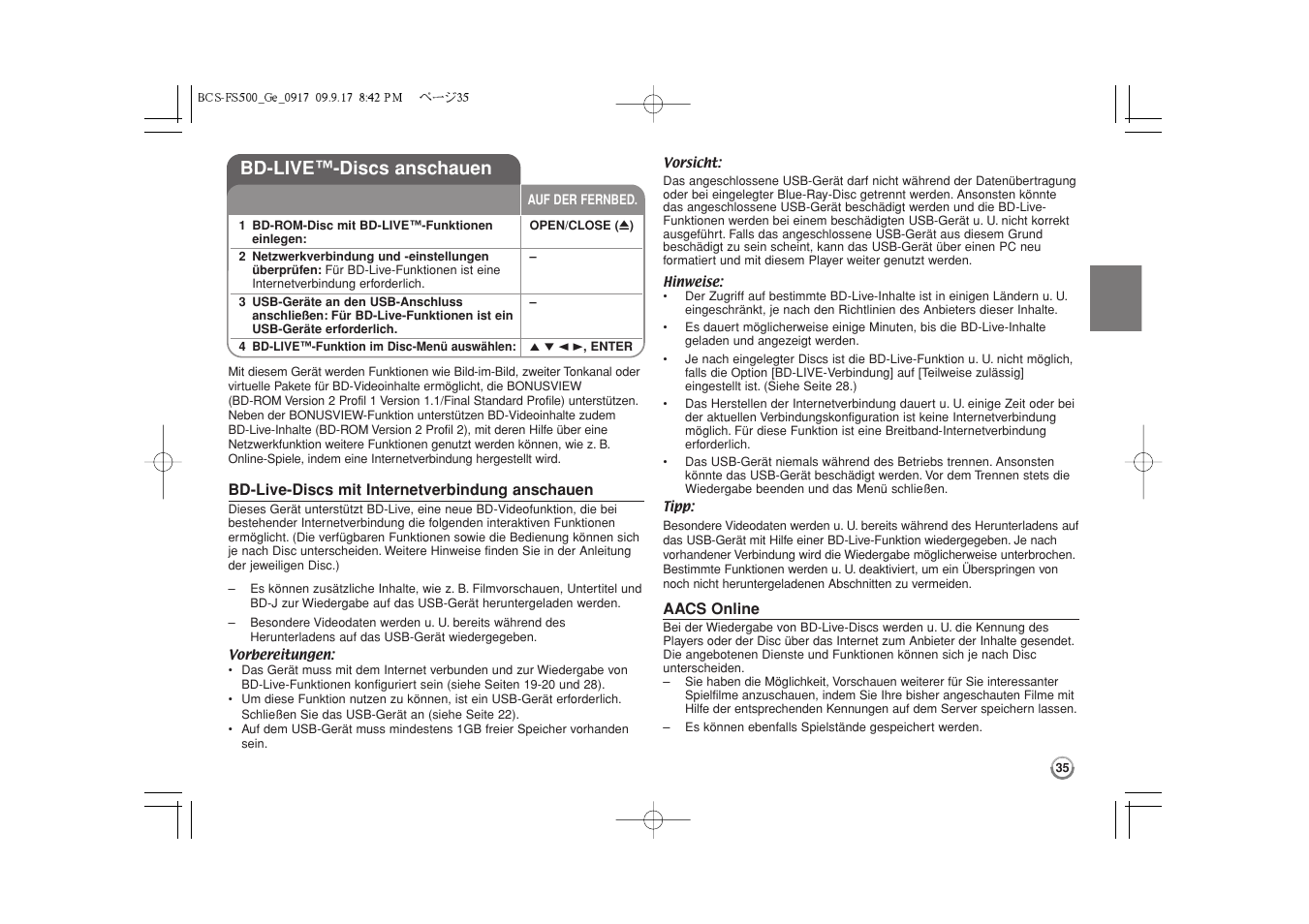Bd-live™-discs anschauen -36, Bd-live™-discs anschauen | Pioneer BCS-FS500 User Manual | Page 131 / 304