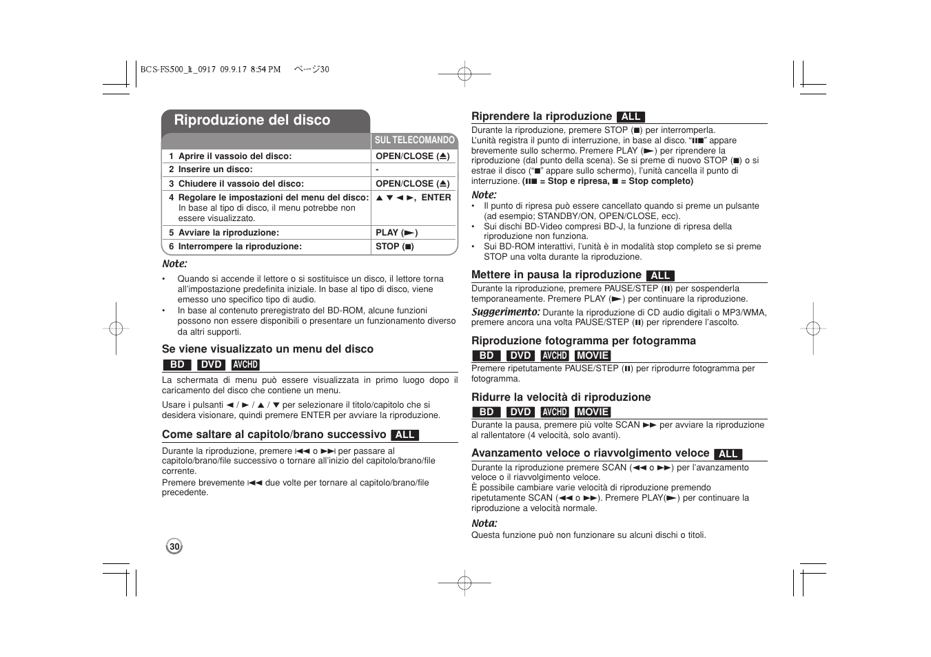 Riproduzione del disco -33, Riproduzione del disco | Pioneer BCS-FS500 User Manual | Page 174 / 304