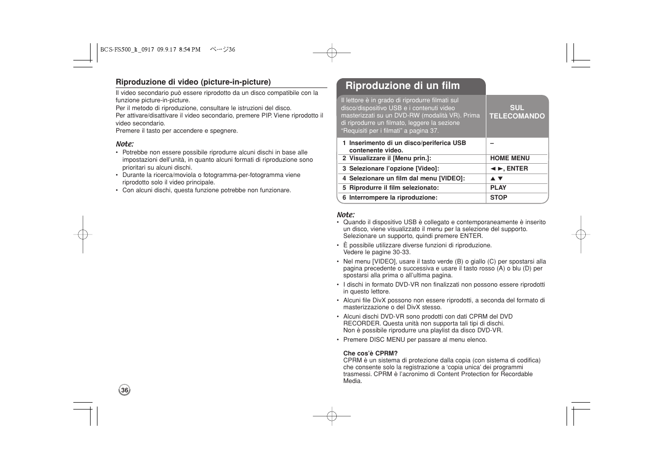 Riproduzione di un film -37, Riproduzione di un film | Pioneer BCS-FS500 User Manual | Page 180 / 304