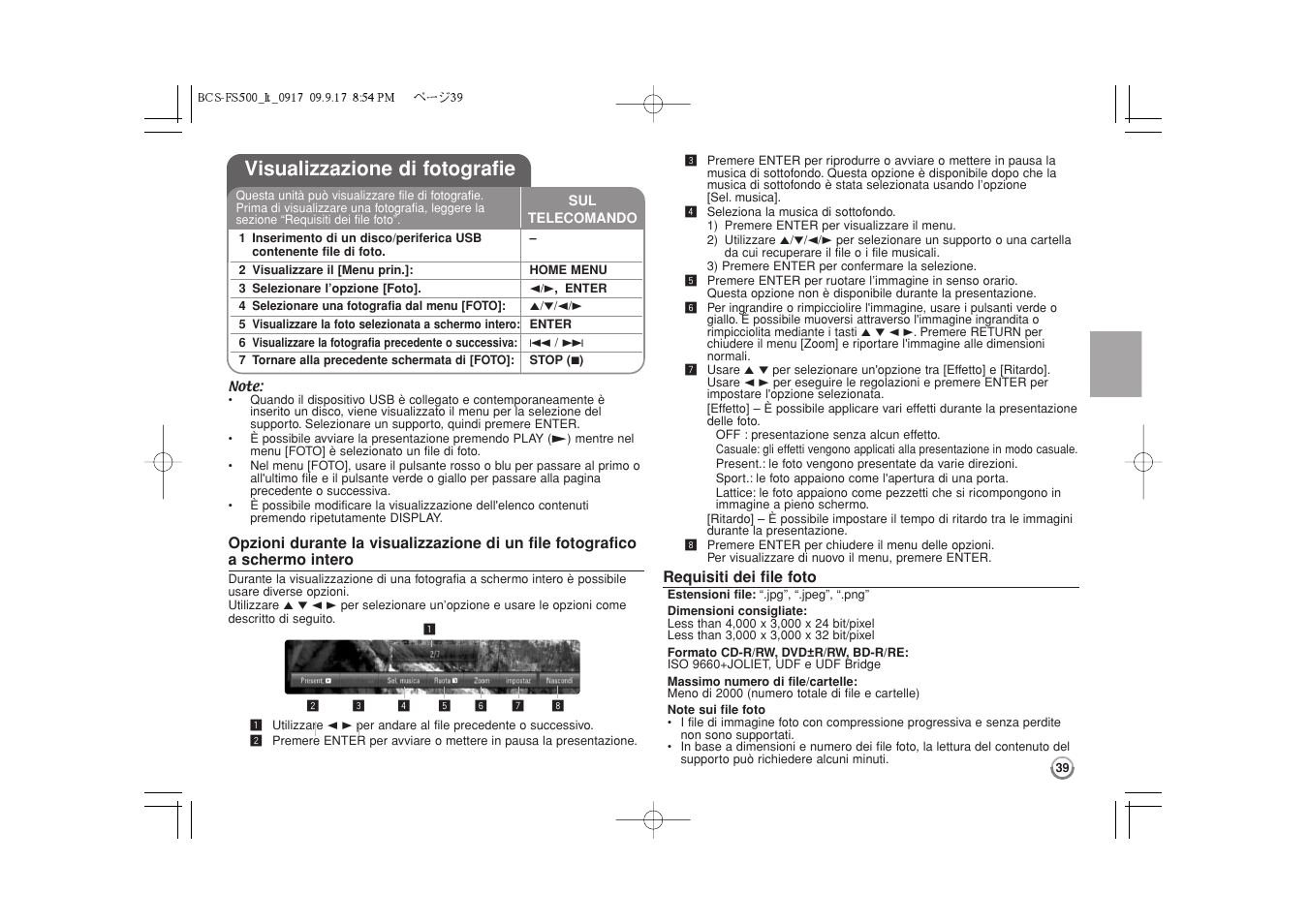 Visualizzazione di fotografie | Pioneer BCS-FS500 User Manual | Page 183 / 304