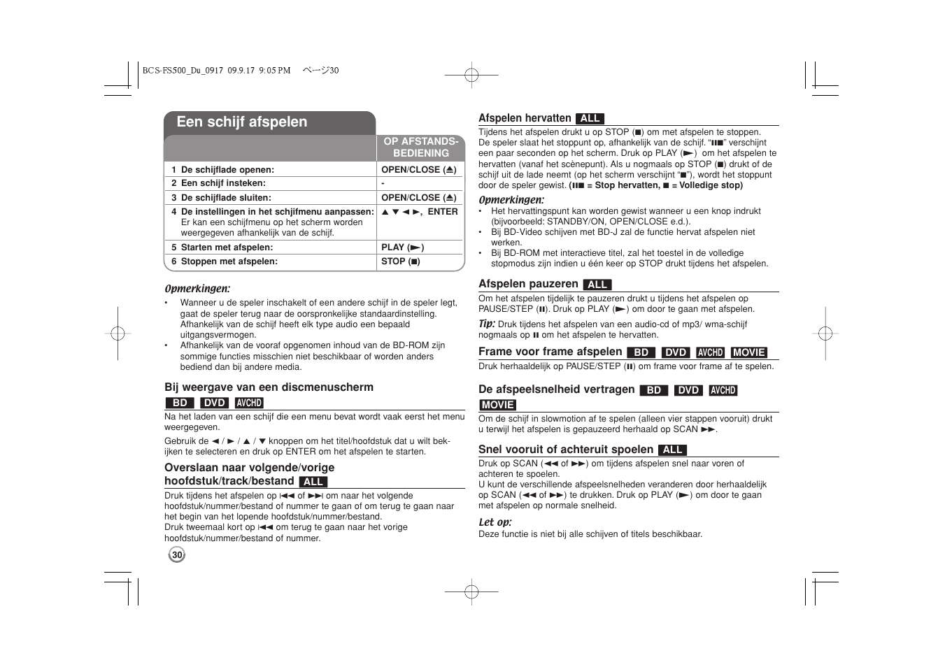 Een schijf afspelen -33, Een schijf afspelen | Pioneer BCS-FS500 User Manual | Page 222 / 304