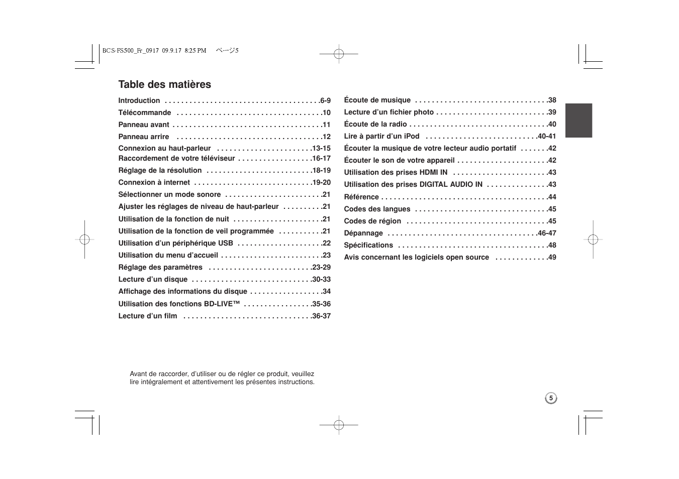 Pioneer BCS-FS500 User Manual | Page 53 / 304