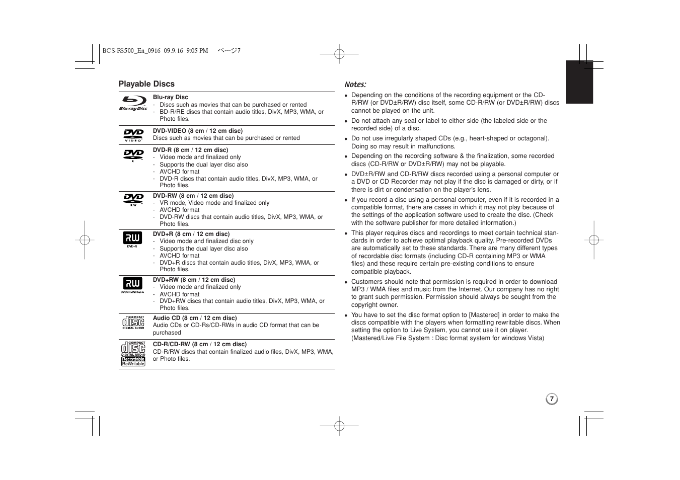 Pioneer BCS-FS500 User Manual | Page 7 / 304