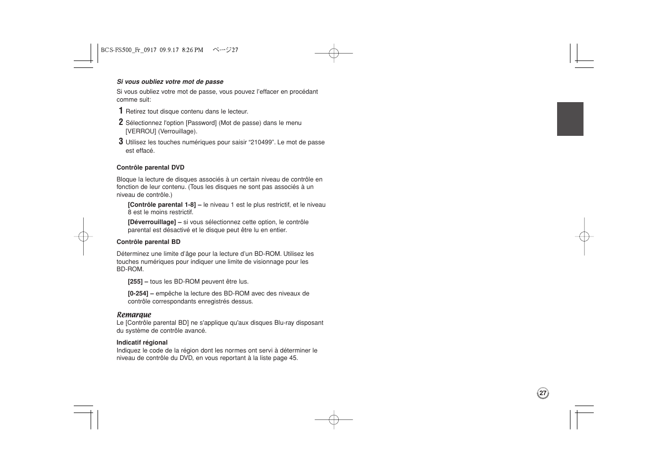 Pioneer BCS-FS500 User Manual | Page 75 / 304