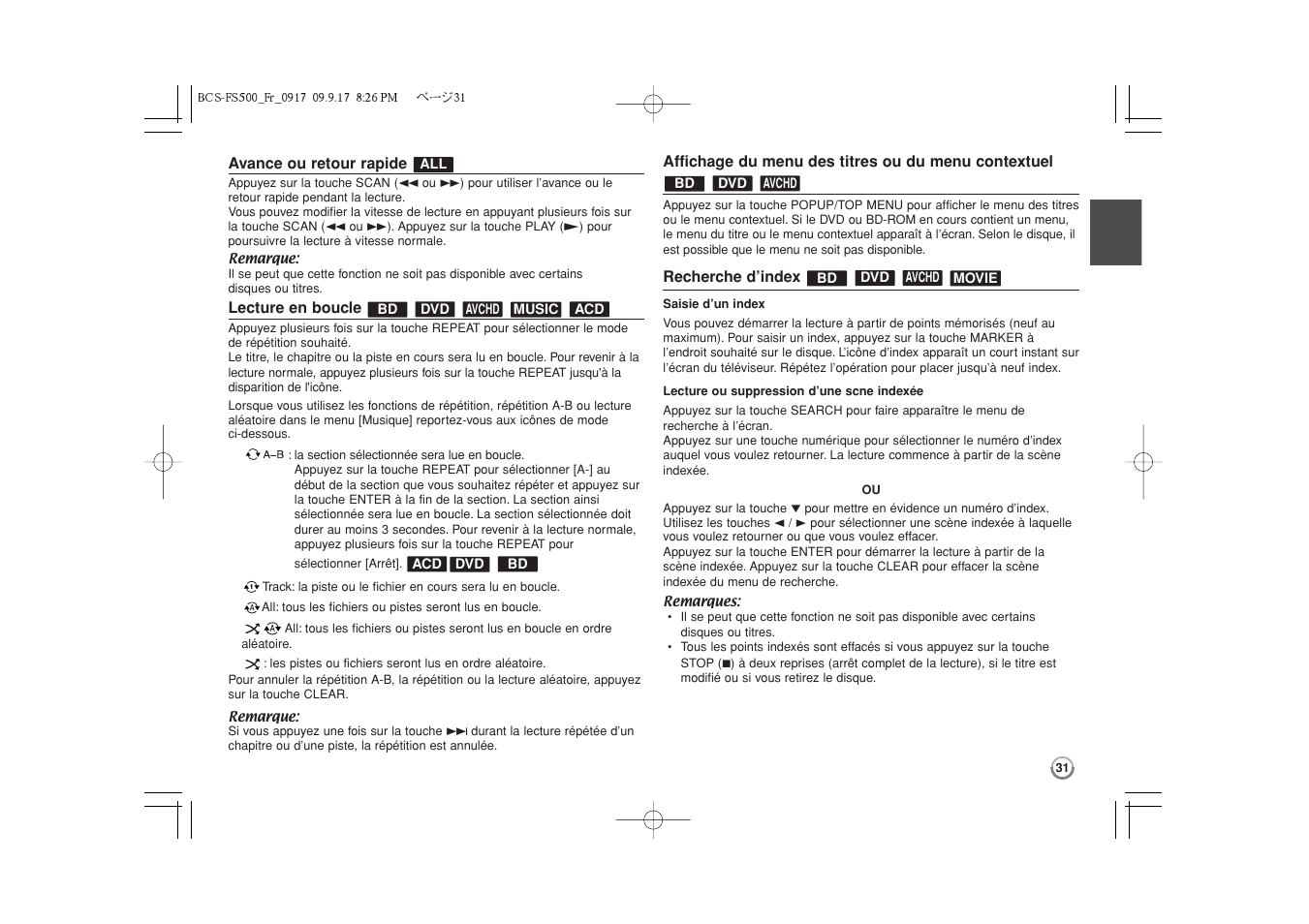 Pioneer BCS-FS500 User Manual | Page 79 / 304