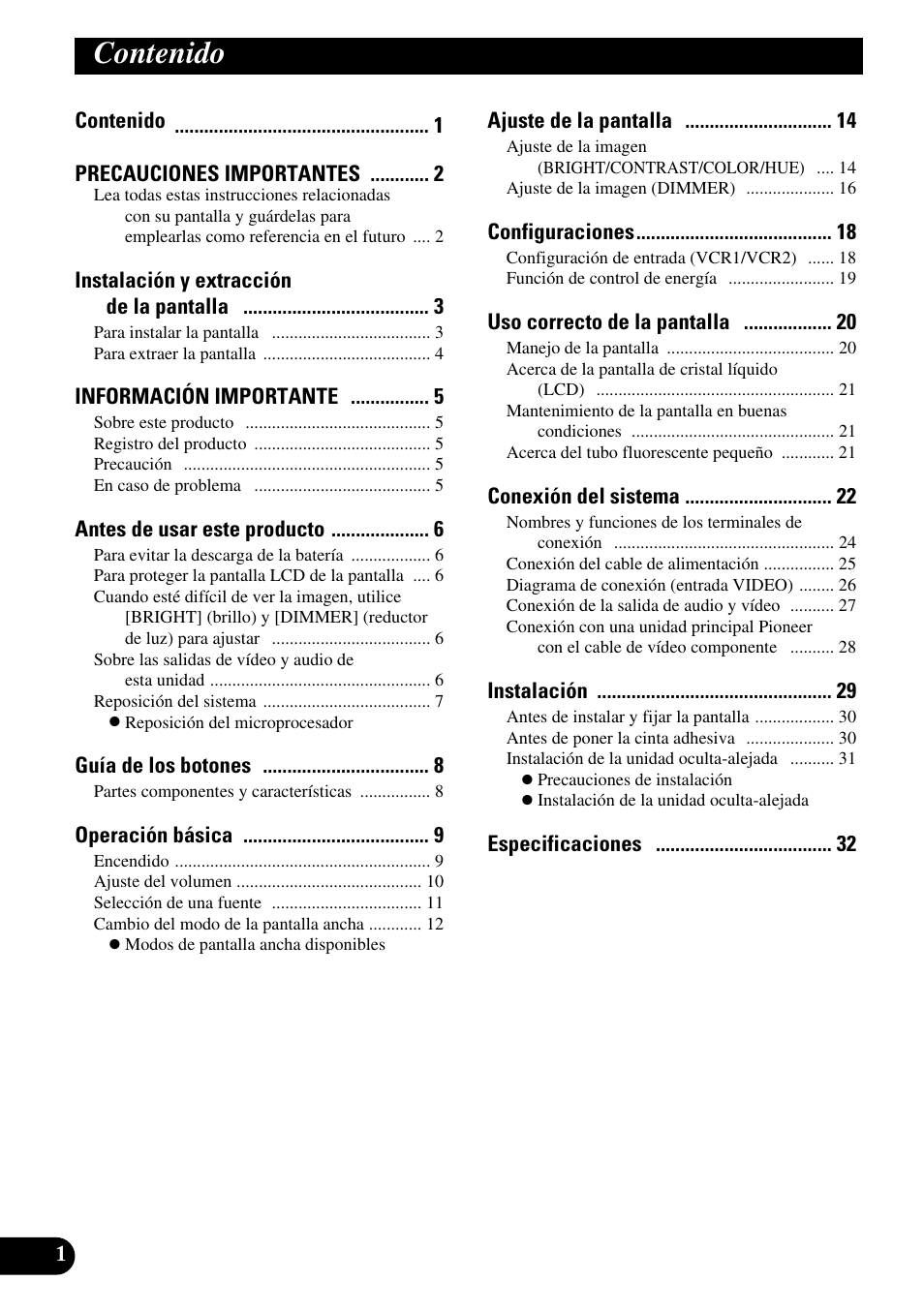 Pioneer AVD-W1100V User Manual | Page 34 / 226