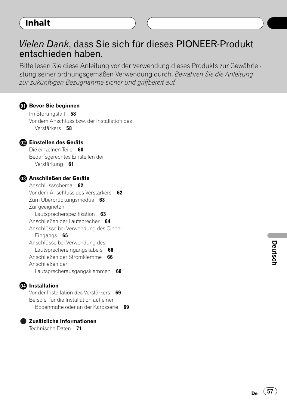 Pioneer GM-D9500F User Manual | Page 57 / 104