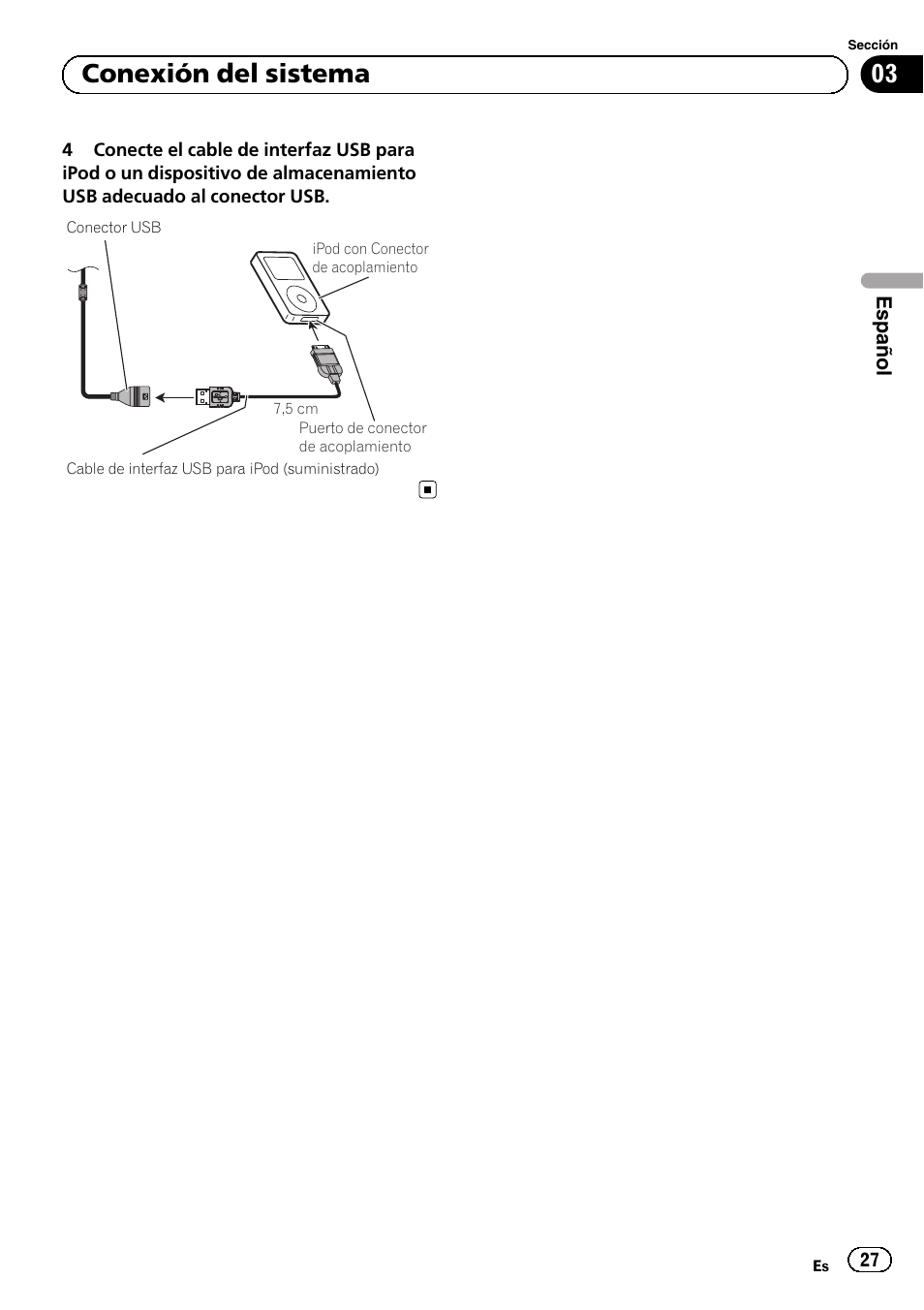 03 conexión del sistema | Pioneer AVIC-F3210BT User Manual | Page 27 / 120