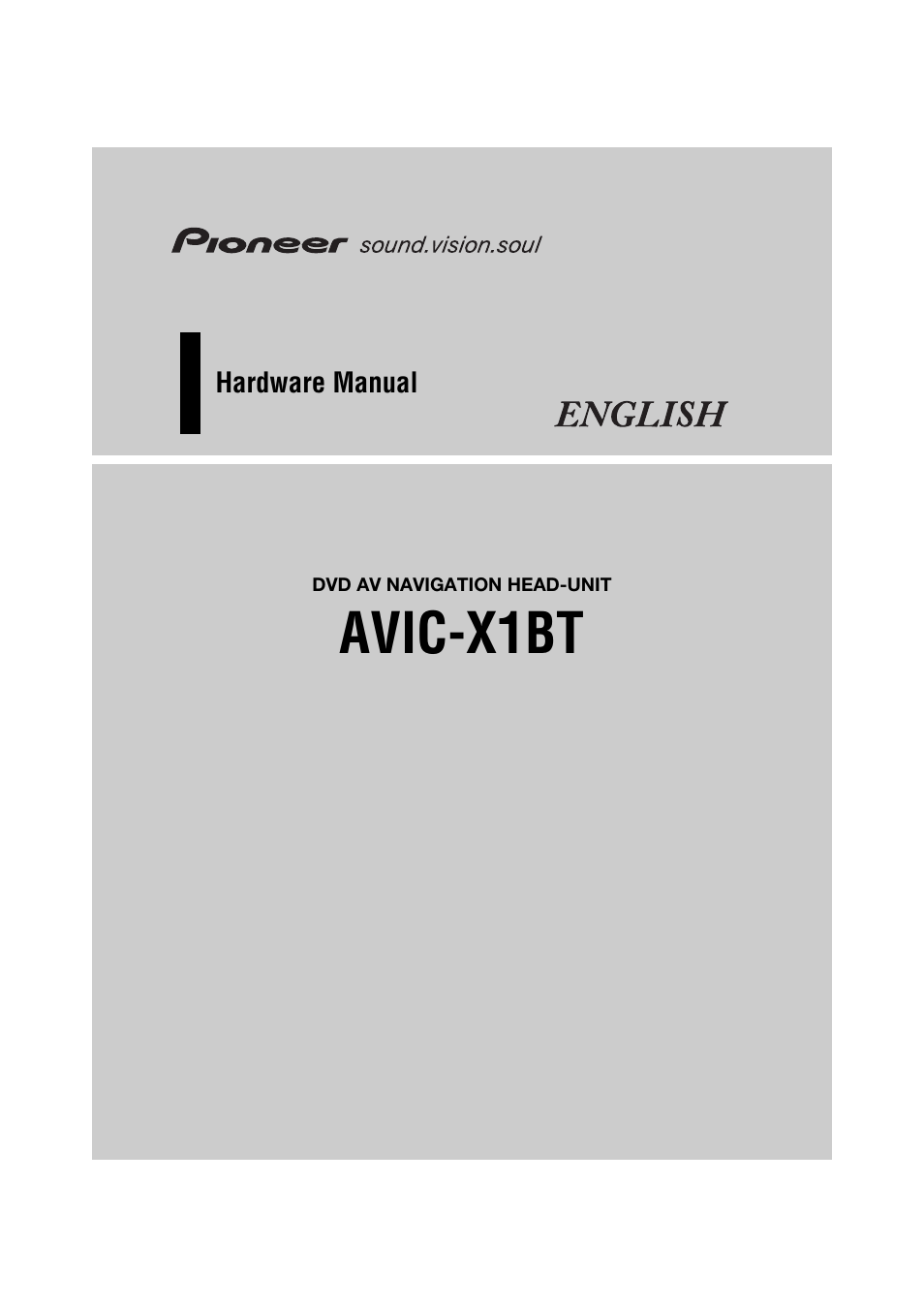 Pioneer AVIC-X1BT User Manual | 26 pages