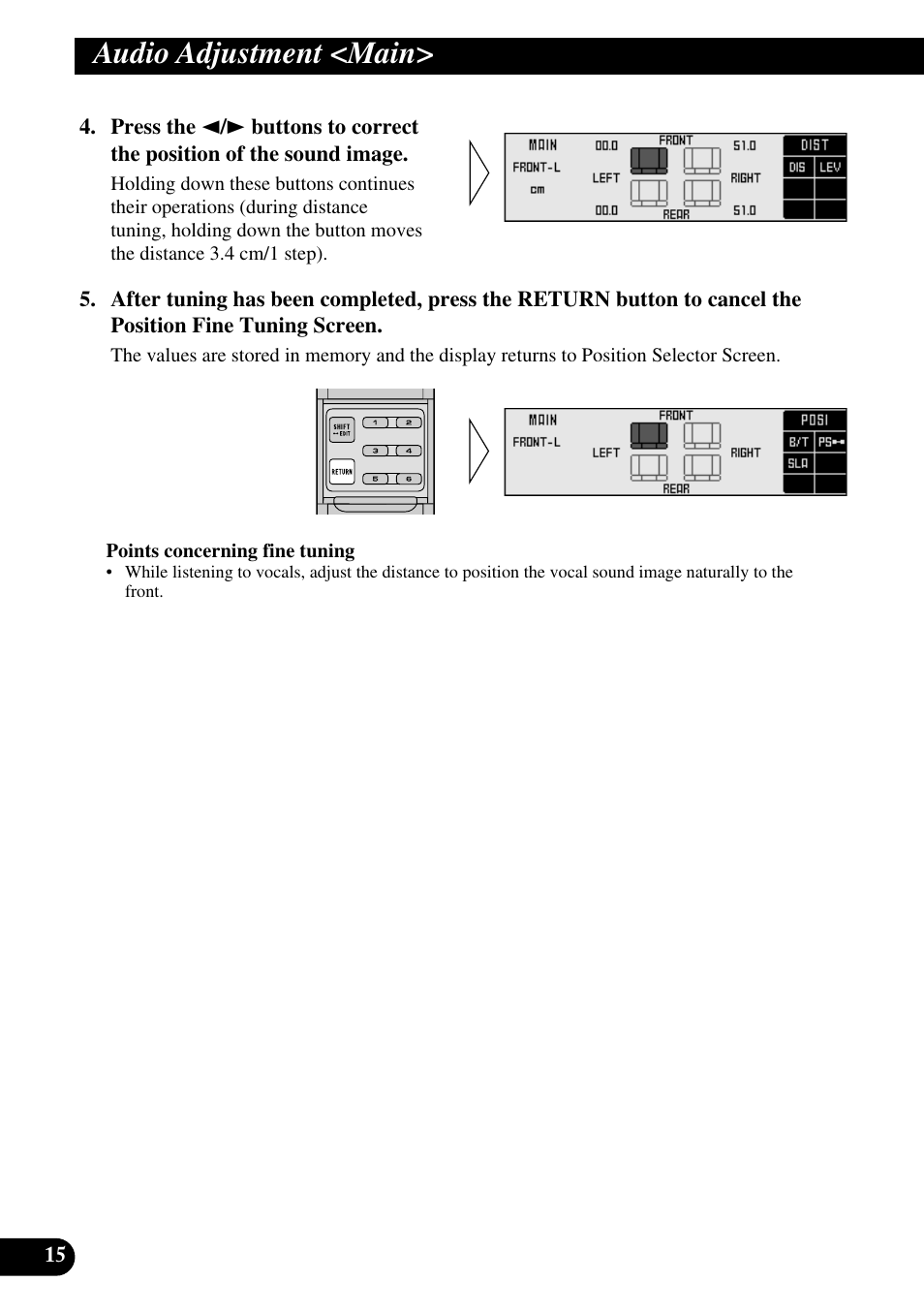 Audio adjustment <main | Pioneer DEQ-P90 User Manual | Page 16 / 58