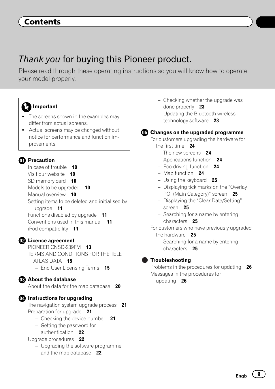 Pioneer CNSD-239FM User Manual | Page 9 / 28
