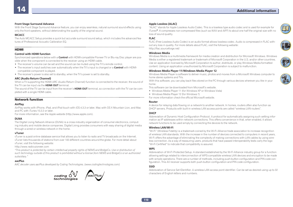 Pioneer SC-1223-S User Manual | Page 110 / 119
