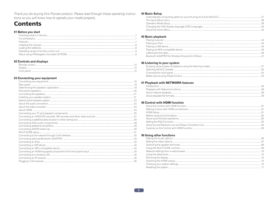 Pioneer SC-1223-S User Manual | Page 3 / 119