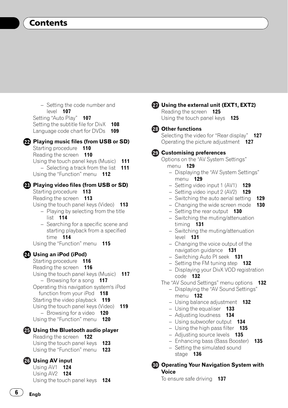 Pioneer AVIC-F10BT User Manual | Page 6 / 180