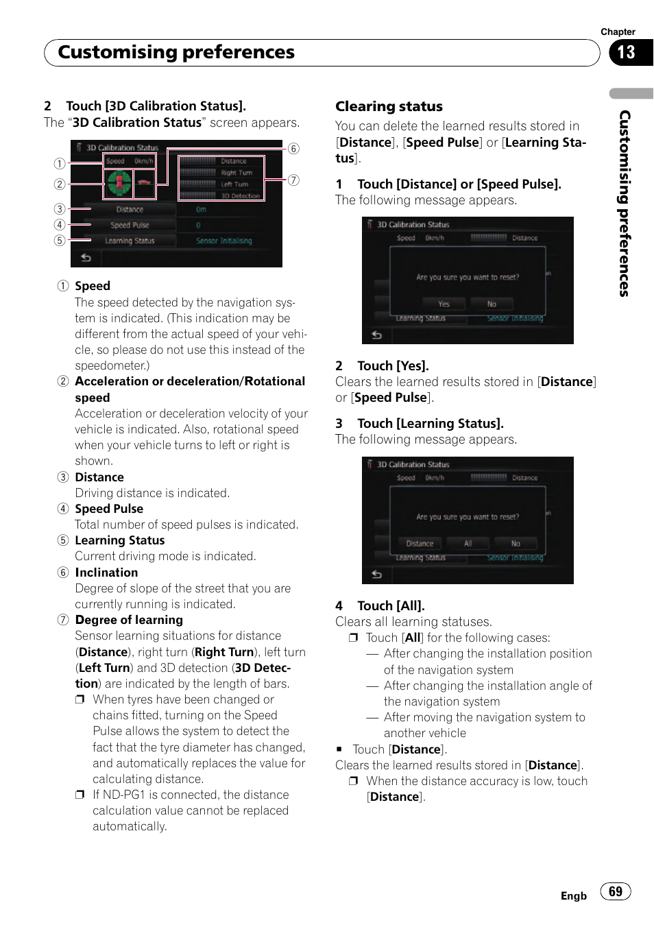 Customising preferences | Pioneer AVIC-F10BT User Manual | Page 69 / 180