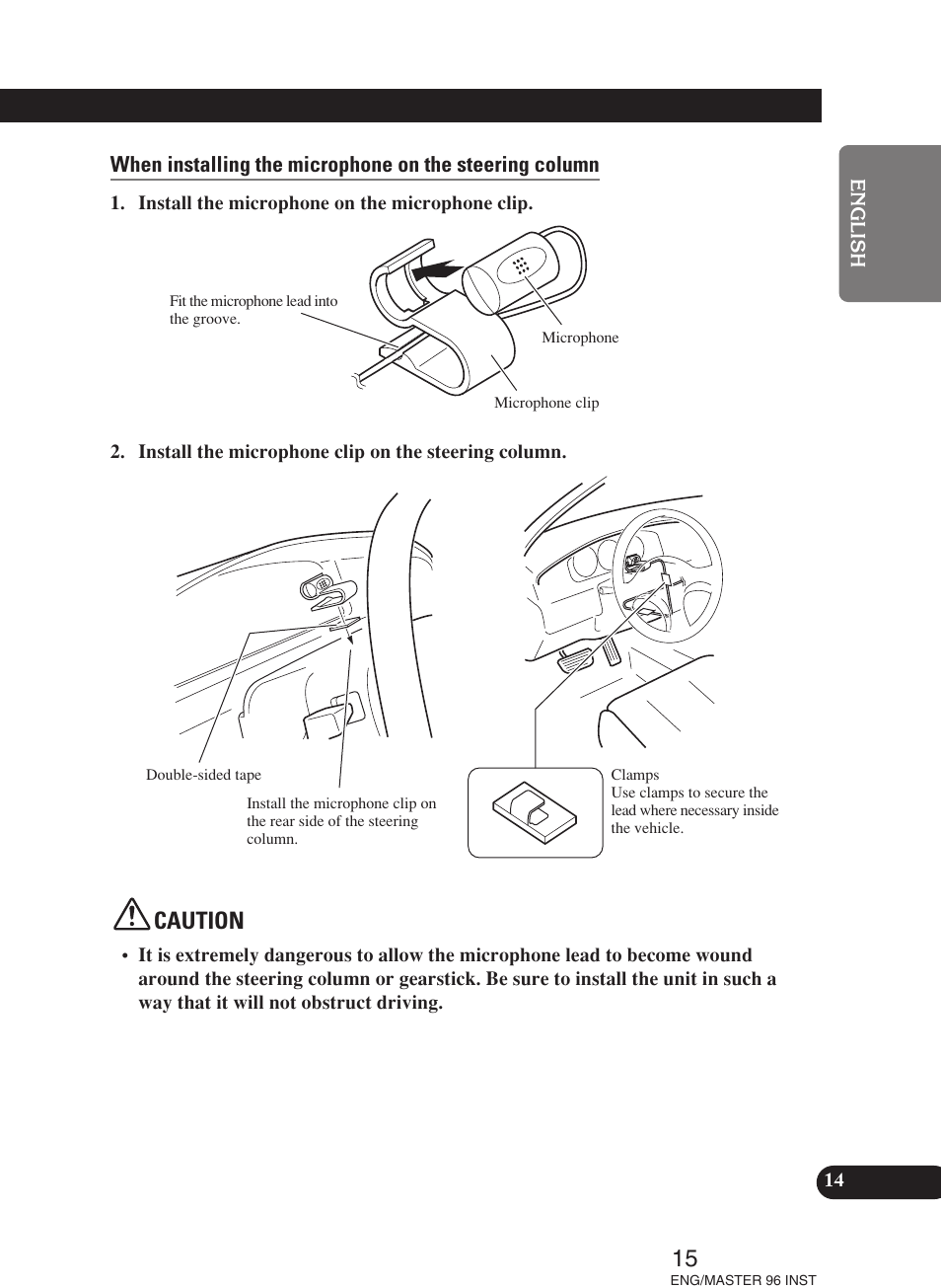 Caution | Pioneer DEH-P70BT User Manual | Page 15 / 86