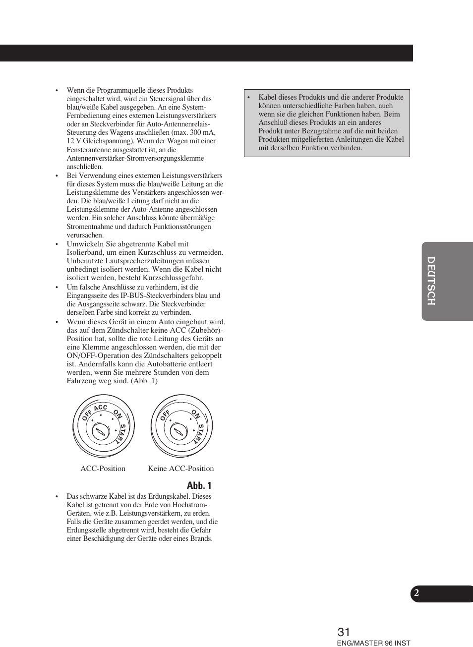 Abb. 1 | Pioneer DEH-P70BT User Manual | Page 31 / 86