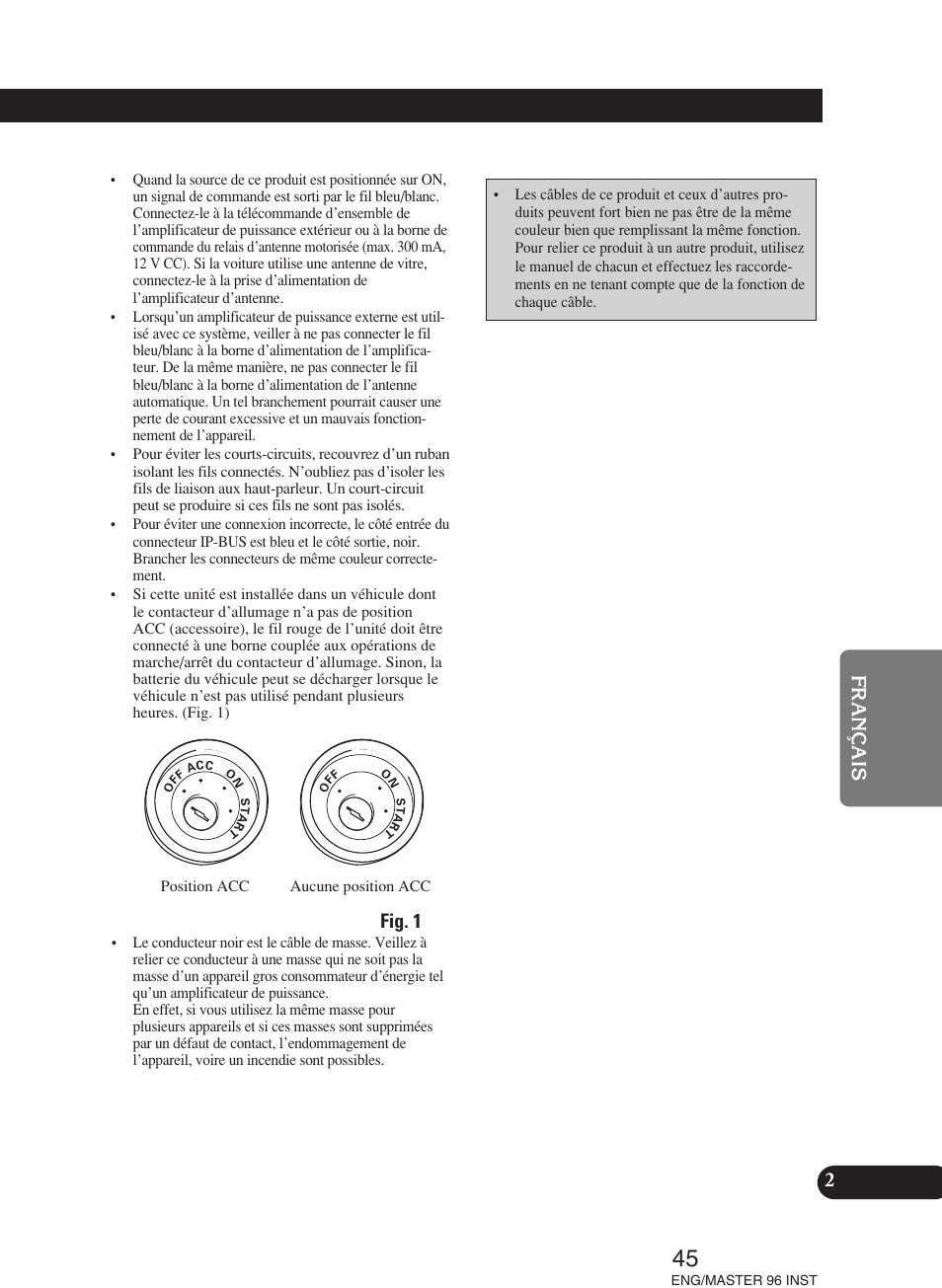 Fig. 1 | Pioneer DEH-P70BT User Manual | Page 45 / 86