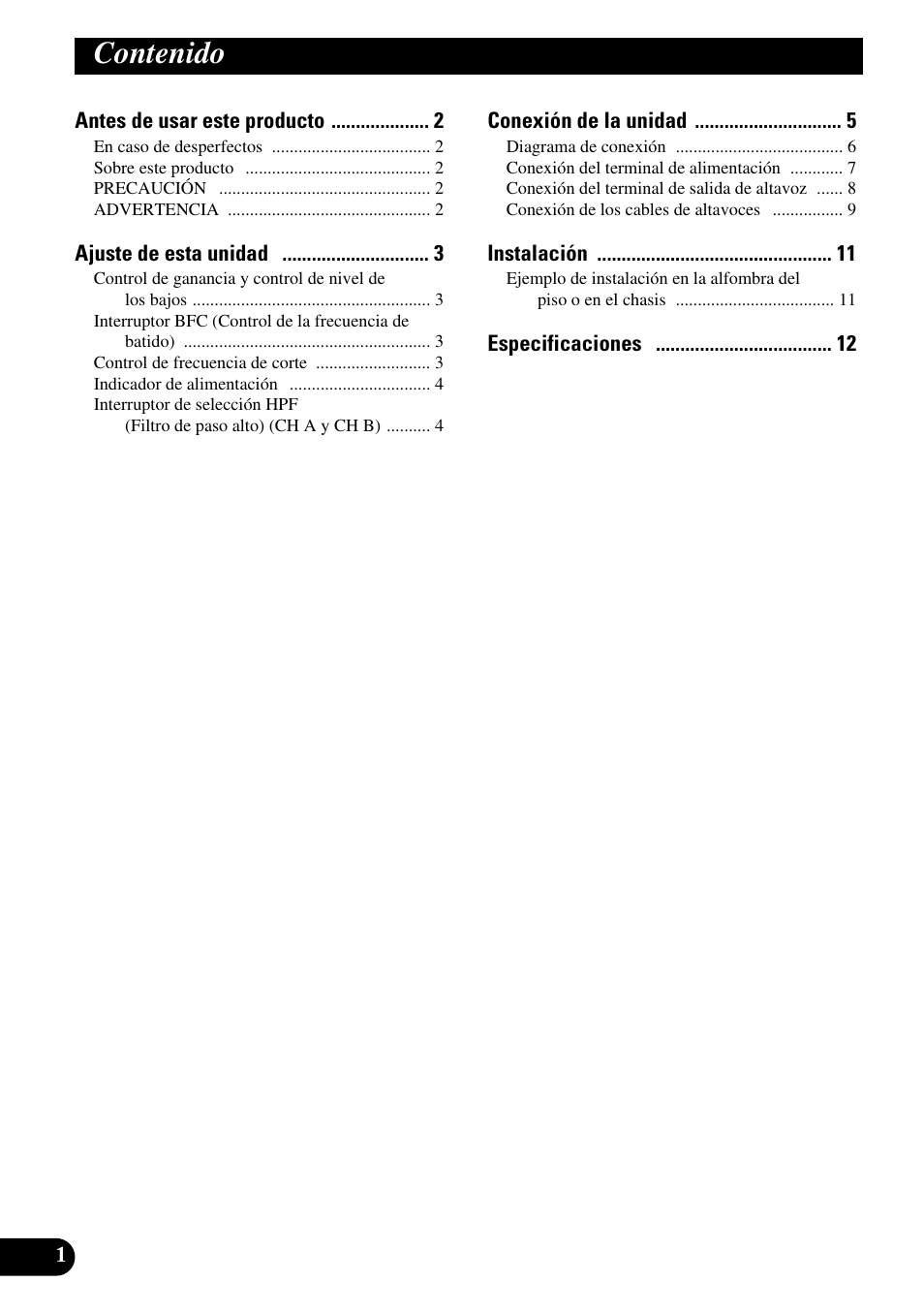 Pioneer GM-D515 User Manual | Page 14 / 74