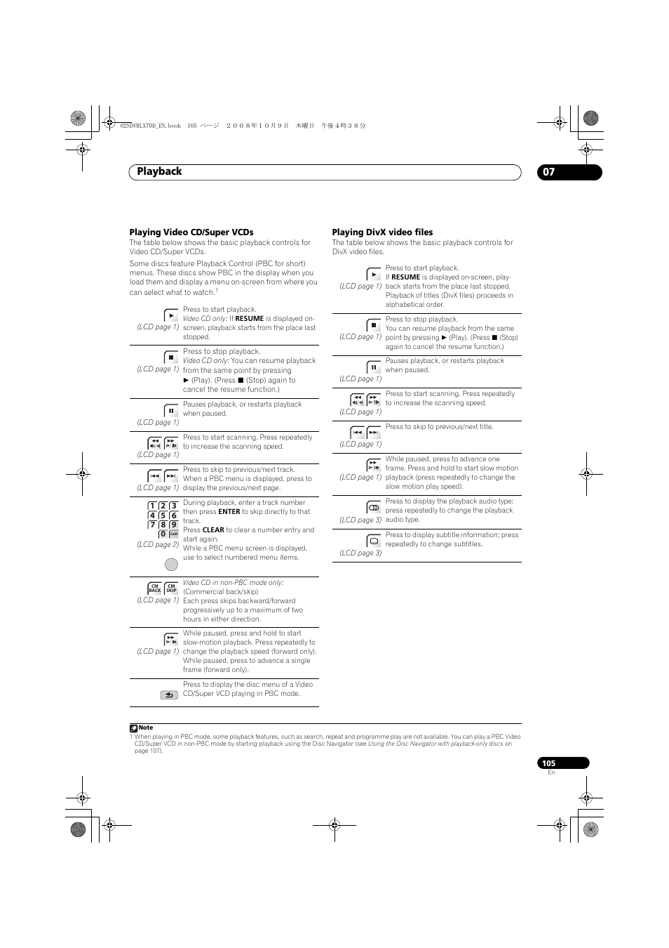 Playback 07 | Pioneer LX01 User Manual | Page 105 / 182