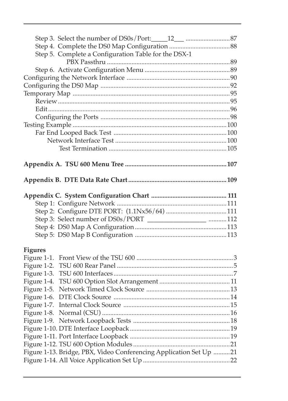 ADTRAN TSU 600 User Manual | Page 10 / 133