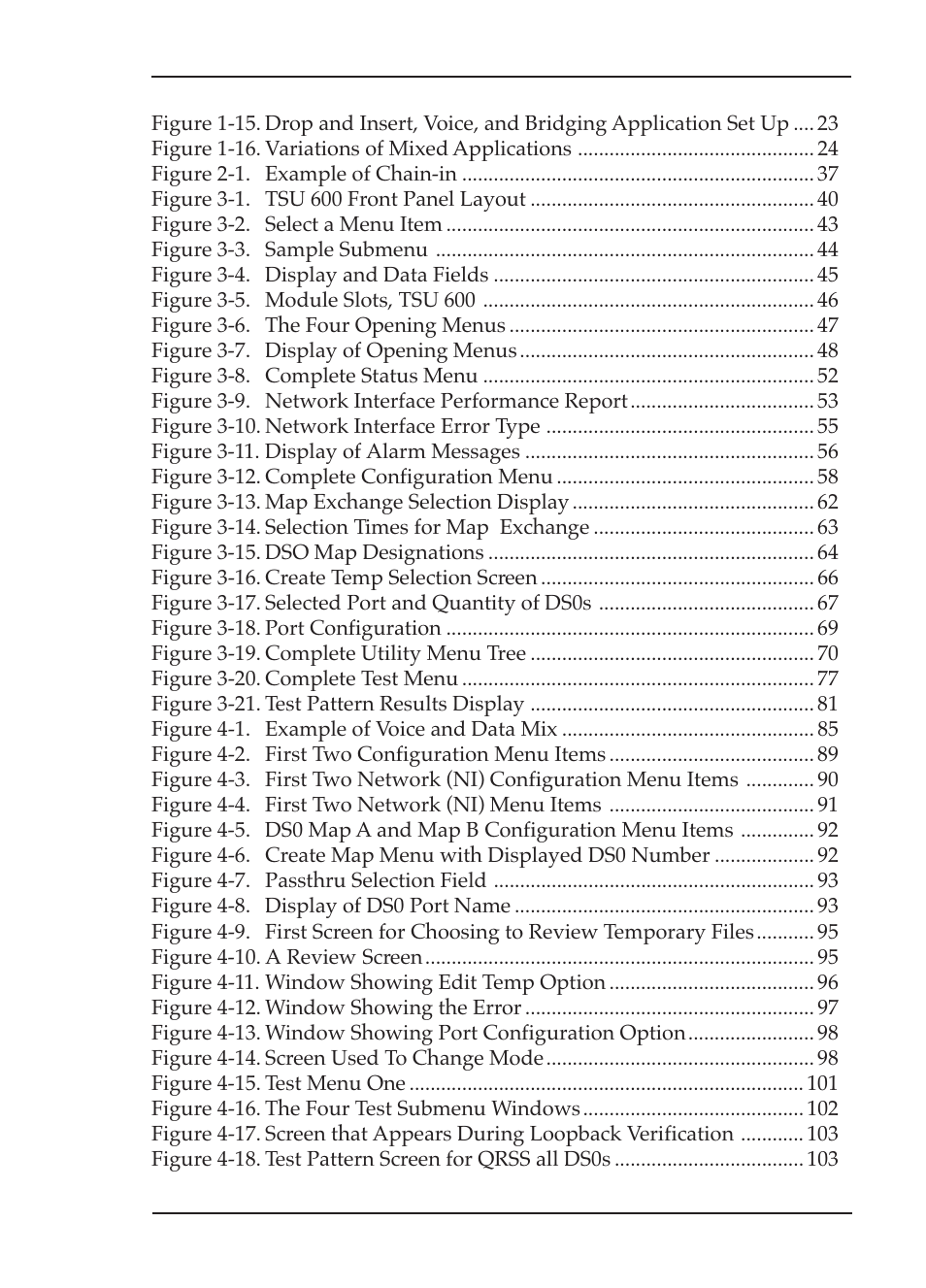 ADTRAN TSU 600 User Manual | Page 11 / 133